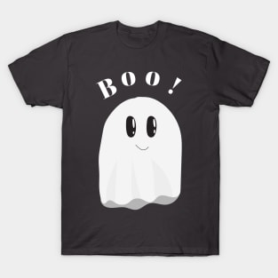 Minimalist Cute Scary Holiday Ghost: Spooky Charm T-Shirt
